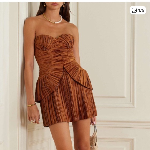 cult gaia Dresses & Skirts - Cult Gaia Charlique brown mini dress